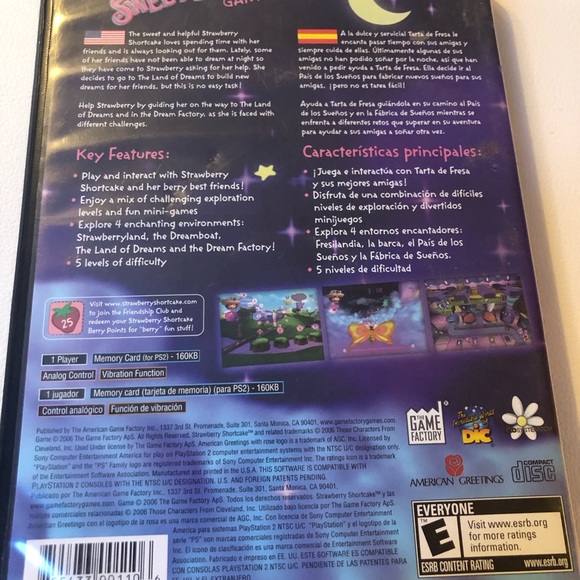 Strawberry Shortcake: The Sweet Dreams Game (Sony PlayStation 2, 2006) Tested - Picture 5 of 5